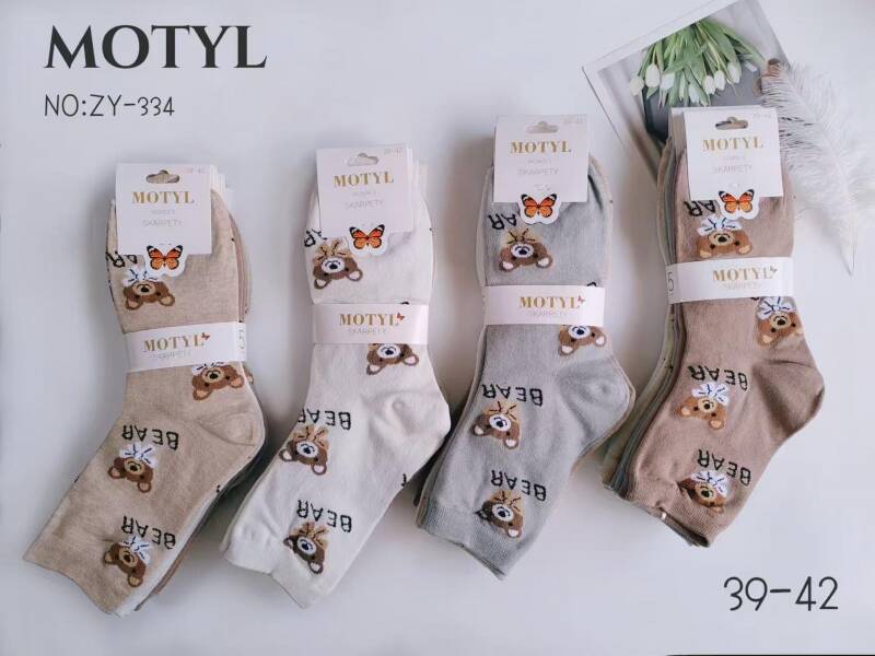 Skarpety damskie Roz 35-42, Mix kolor Paczka 40 szt